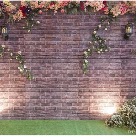 Estate Wall Palace Mansion Wall Floral back drop